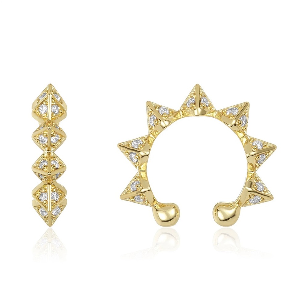 Ear cuff 18k plated gold. Melinda maria NEW IN BOX